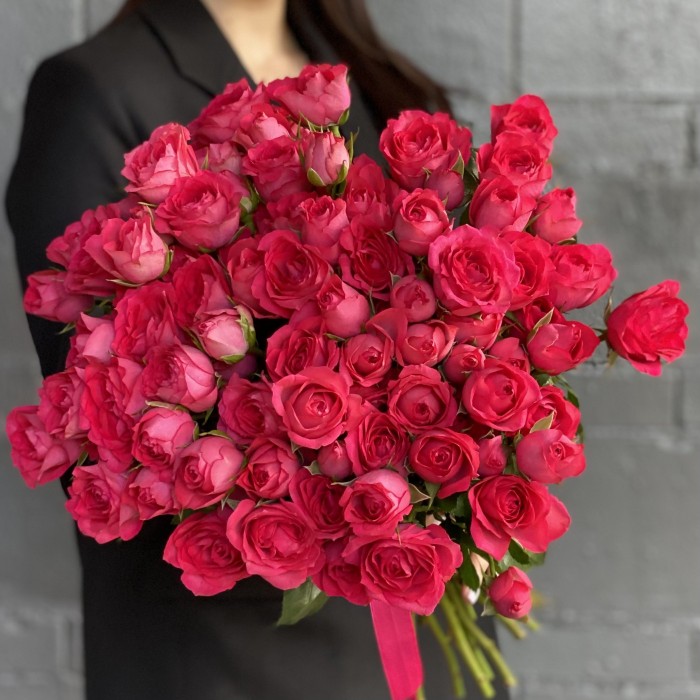 Кустовая пионовидная роза Беллалинда пинк